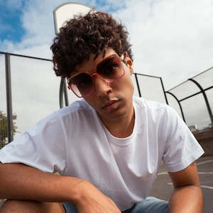 Sunglasses: Being Yours Sunglasses - Pink Purple Ombre Gradient Brown