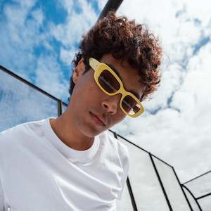 Sunglasses: Creeper Sunglasses - Empire Yellow Brown