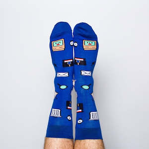 Socks: Mens Socks - Computer Nerd