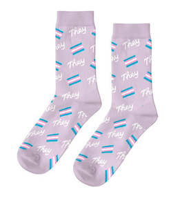 Mens Socks: Unisex Socks - They/Them
