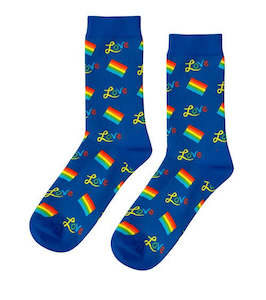 Mens Socks: Unisex Socks - Love