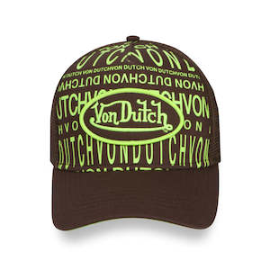 Von Dutch: Trucker Hat - Brown Lime
