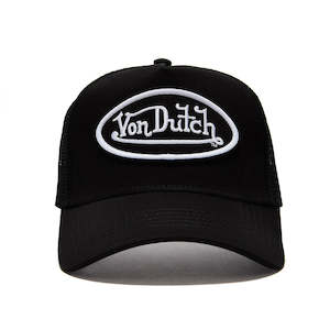 Von Dutch: Trucker Hat- Black and White Classic 51