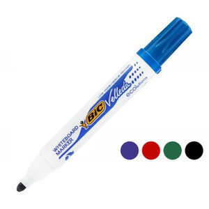 Products: bic velleda whiteboard marker, bullet tip each