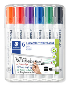 staedtler whiteboard marker chisel, set 6