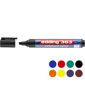 edding 363 whiteboard marker, chisel tip each