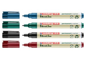 edding 25 ecoline permanent marker, fine tip (each)