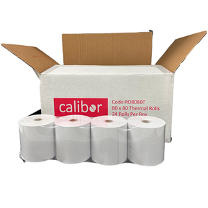 Products: Calibor Thermal Paper Rolls 80mm x 80mm 24 rolls a box