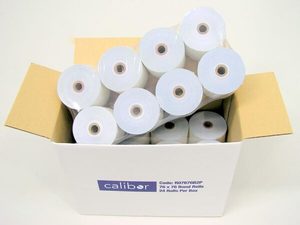 Products: Calibor Bond Paper Paper Rolls 76mm x 76mm 2 ply 24 rolls a box