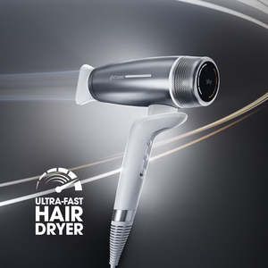 Ghd: NEW GHD SPEED HAIR DRYER IN SILVER WHITE