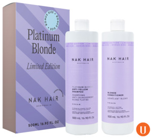 Nak Platinum Blonde 500ml Duo - Shampoo & Conditioner
