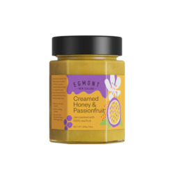 New Zealand Table Honey: Creamed Honey & Passionfruit