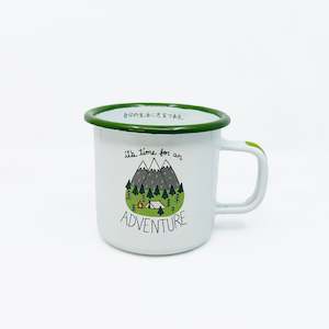 Drinkware: It's Time for an Adventure Enamel Mug 350ml