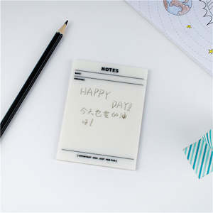 Office Stationary: Transparent Sticky Notes Pads