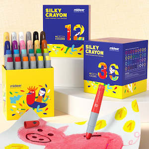 Silky Crayon Pens with Caps