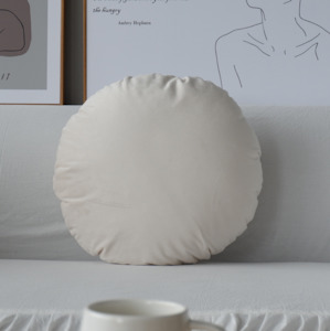 Velvet Round Cushion with Inner