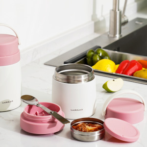 Thermal Handle Food Jar with Folding Spoon 500ml