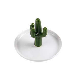Homeliving: Cactus Ceramic Jewellery Tray - Ring & Earring Holder