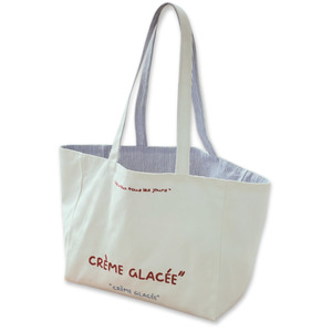 “CRÈME GLACÉE” Reversible Canvas Tote Bag