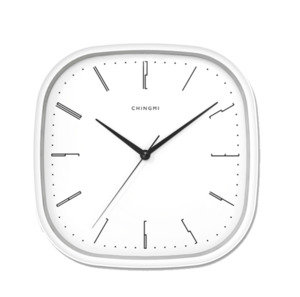 Minimalist Square Wall Clock – Silent, 30cm