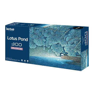 Gift For Her: Lotus Pond Glitter Jigsaw Puzzle (300 Pieces)