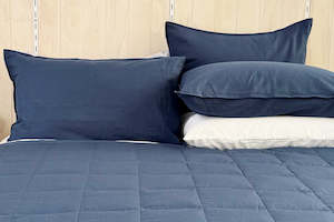 Sale Items: Linen Pillowcase - Midnight Blue