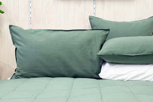 Sale Items: Linen Pillowcase - Eucalyptus