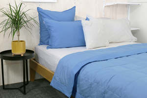 Goose Down Blanket - Cornflower
