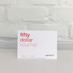 Vouchers: Gift Card 50