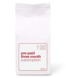 Equipment: pre-paid 3 month subscription