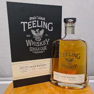 Teeling Irish Whiskey Collection: Teeling 17yo Single Cask Single Malt "finished in ex-akarua red wine cask" Whiskey 700ml