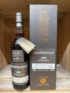 All Whiskies: Glendronach Batch 16 1990 27 Year Old Cask #7003 Single PX Sherry Puncheon Aged Whisky 700ml