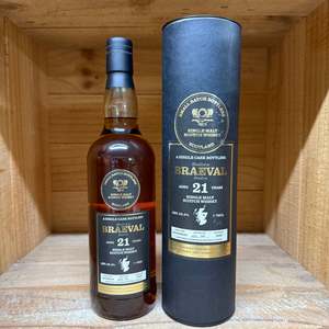 Small Batch Bottlers Scotland: Braeval 2000 Distilled Single Sherry Cask Aged 21 Year Old 'Small Batch Bottlers Scotland' Whisky 700ml