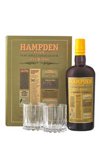 Hampden Estate 8 Year Jamaican Rum Glass Set 700ml