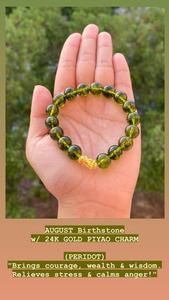 24K Gold Piyao - August Birthstone - E&J Bags NZ