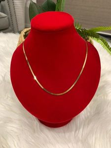 18K GOLD FLAT CHAIN - E&J Bags NZ