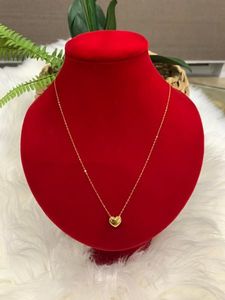 Products: 18K GOLD HEART LIGHTWEIGHT NECKLACE - E&J Bags NZ