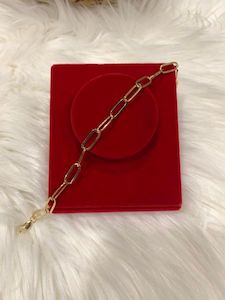 18K GOLD PAPER CLIP SIZE 7.5 - E&J Bags NZ