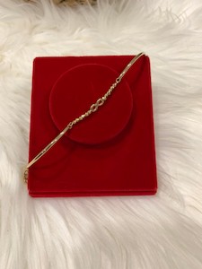 Products: 18K GOLD INFINITY BRACELET ADJ - E&J Bags NZ