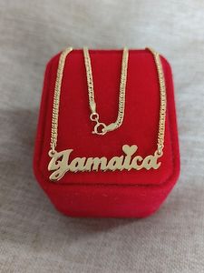 18K GOLD PERSONALIZED NAME NECKLACE - E&J Bags NZ