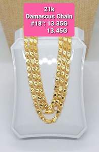 Products: 21K MENS CHAIN DAMASCUS - E&J Bags NZ