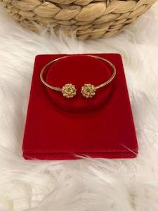 Products: 18K Gold Ball Bangle - E&J Bags NZ