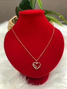 18K SAUDI GOLD NECKLACE tricolor (20inches) - E&J Bags NZ