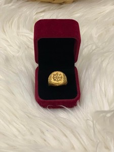 21K SAUDI GOLD RING size 7.5 - E&J Bags NZ