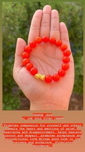 24K GOLD PIYAO - ORANGE JADE - E&J Bags NZ