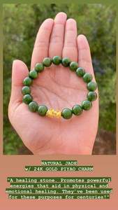 24K Gold PIYAO Natural Jade - E&J Bags NZ