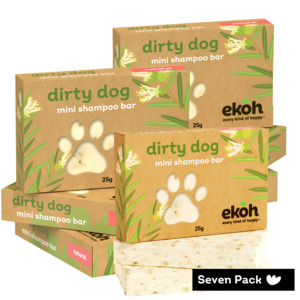 Natural Dog Shampoo Bars 7 Pack Mini - Puppy Soap Bars for Small Dogs