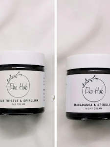 Face Care: Eko hub - Spirulina Day & Night Cream Bundle (Normal /Dry /Acne prone)
