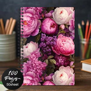 Glitzy Floral Notebook