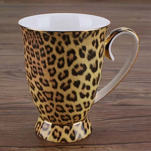 Onlineshop: Glitzy Cheetah Coffee Cup